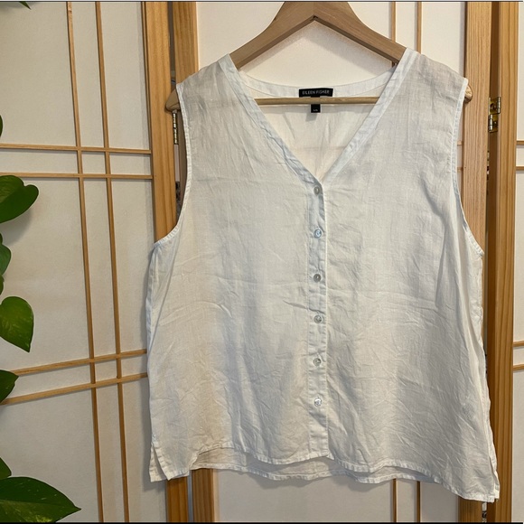 Eileen Fisher Tops - Eileen Fisher Organic Linen Top NWOT
